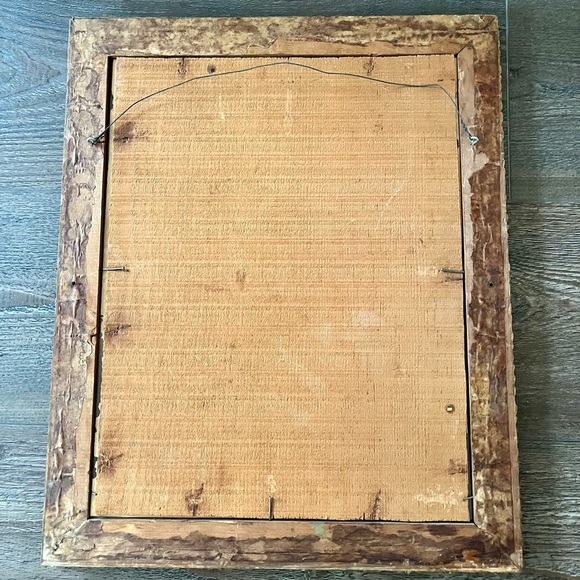 Vintage Gold Framed Child and Dog Art Print 16/20 Inch - Picture 5 of 10